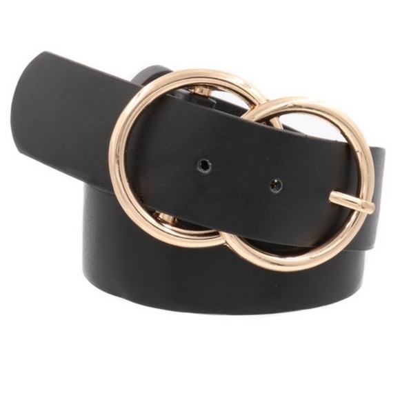 BellanBlue Accessories - Luxe Vegan double circle leather Belt